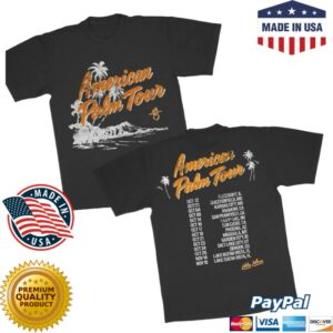 Niko Moon Store Merch 2025 American Palm Dateback Fall Tour Tee