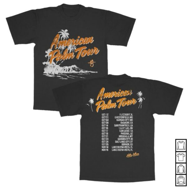 Niko Moon Store Merch 2025 American Palm Dateback Fall Tour Tee