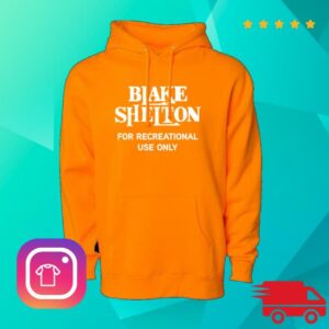 Blake Shelton Merch Store For Recreational Use Orange Hoodie