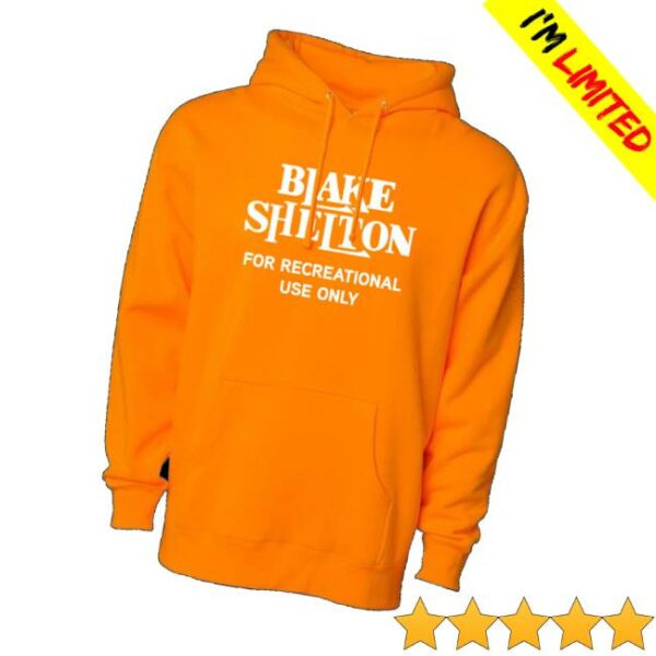 Blake Shelton Merch Store For Recreational Use Orange Hoodie