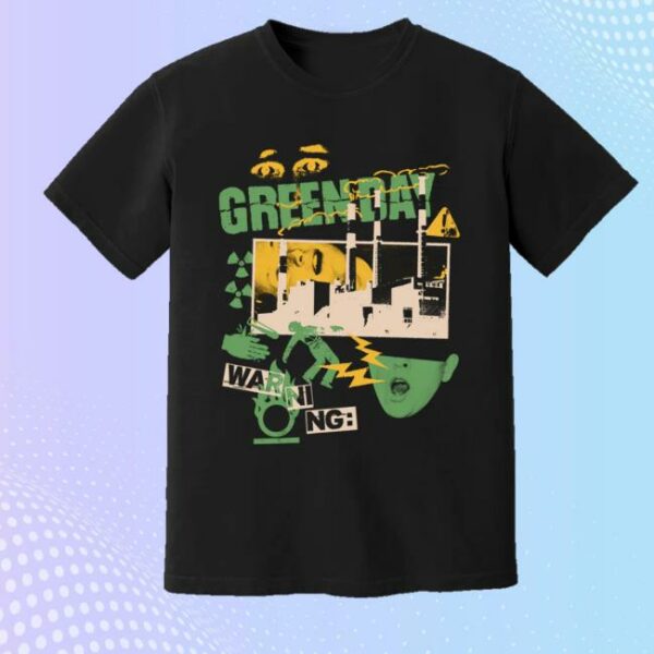 Green Day Merch Store Power Plant Tee