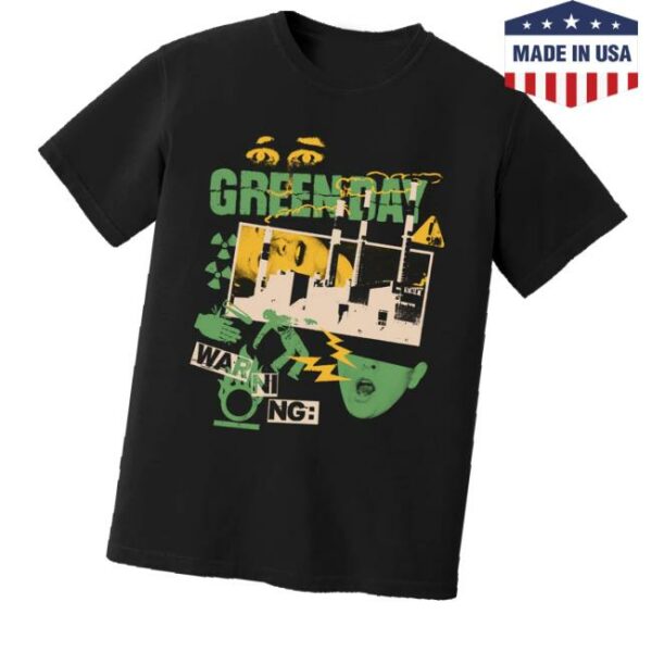 Green Day Merch Store Power Plant Tee