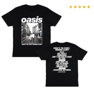 Oasisinet Shop Merch What’s The Story Morning Glory Album Illustrated T-Shirt