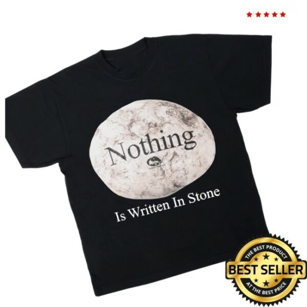 Online Ceramics Store Merch Nothing Is Written In Stone Black Tee