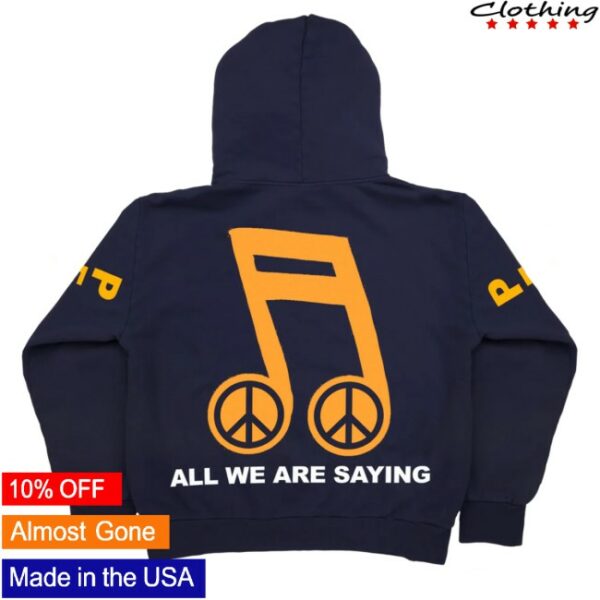 Online Ceramics Store Merch Legalize Peace Navy Hoodie