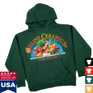 Online Ceramics Store Merch 3 Cups A Day Ivy Hoodie