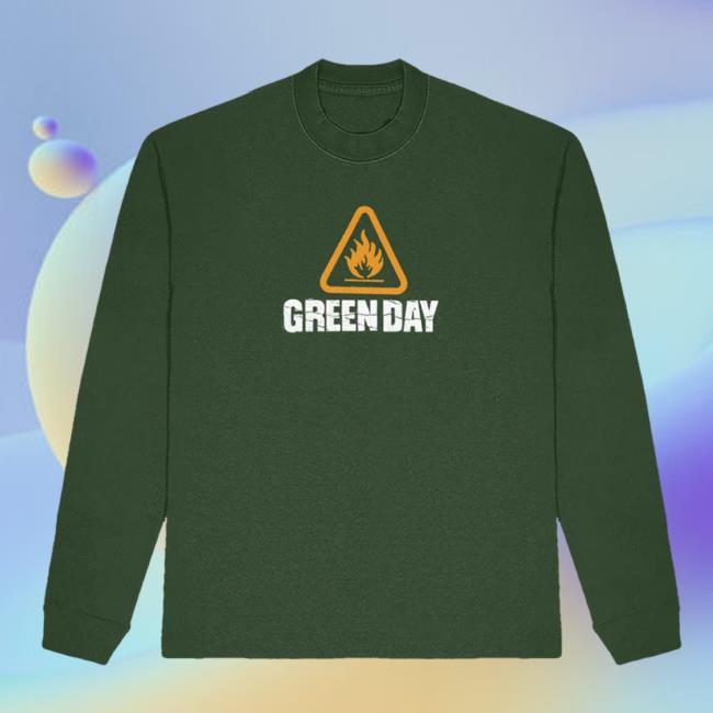 Green Day Merch Warning 25 Longsleeve Tee Green Day Merch Warning 25 Longsleeve Tee