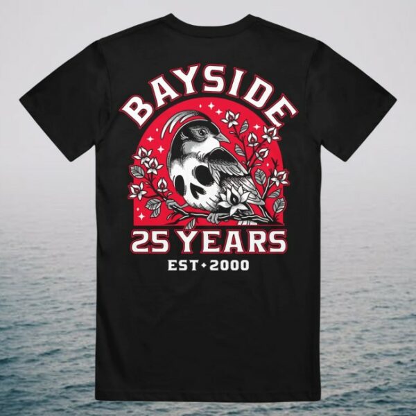 Bayside Store Merch Bird Skull Black T-Shirt