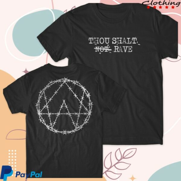 Fmuoasl Store Merch Thou Shalt Not Rave Reflective Tee