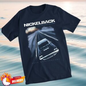 Nickelback Store Merch Atrr 20Th Anniversary Cover Navy Tee