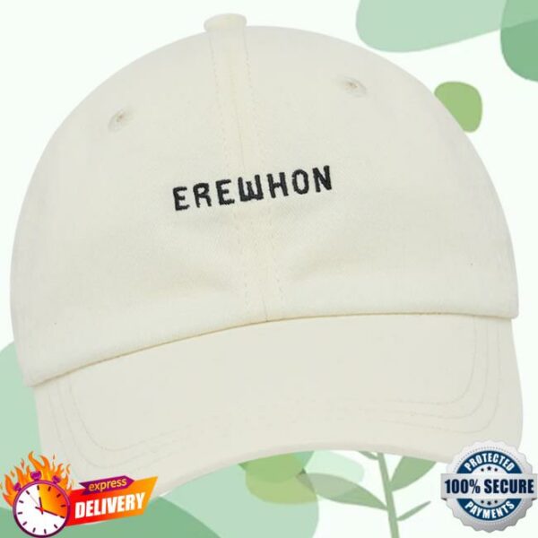 Erewhon Merch Store Dad Hat Brushed Twill White