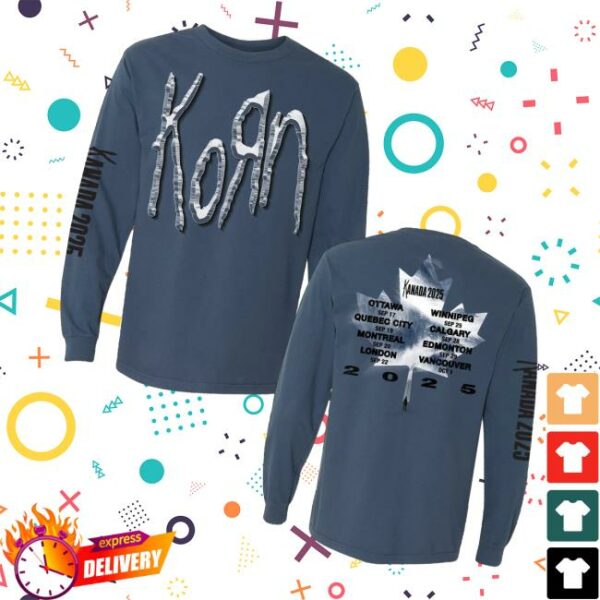 Korn Official Store Merch Kanada Leaf Long Sleeve