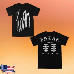 Korn Official Store Merch Kanada Freak Tour T-Shirt