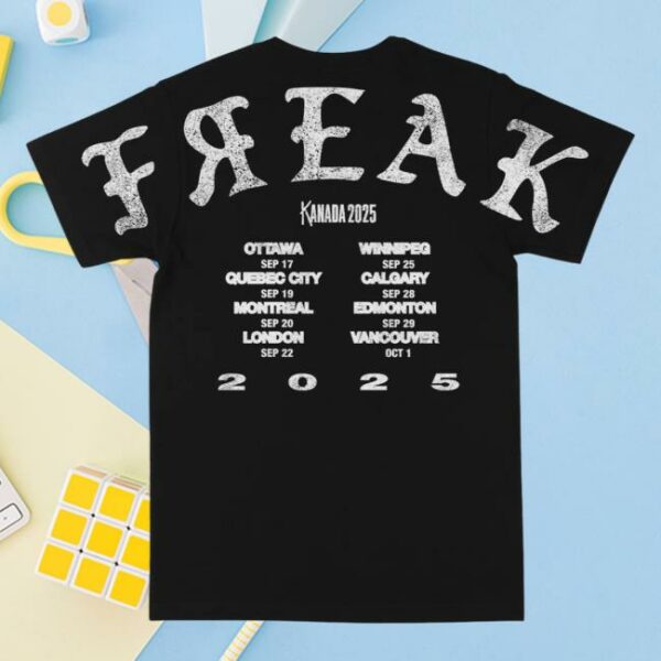 Korn Official Merch Store Kanada Freak Tour T-Shirt