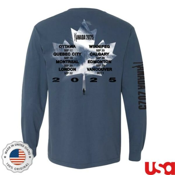 Korn Official Merch Store Kanada Leaf Long Sleeve