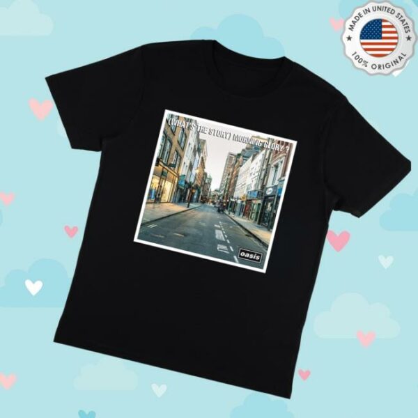 Oasisinet Merch Store What’s The Story Morning Glory Empty Berwick Street T-Shirt Black