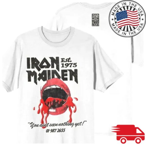 Iron Maiden Store Merch You Aint Seen Nothing Yet 1975 Tee