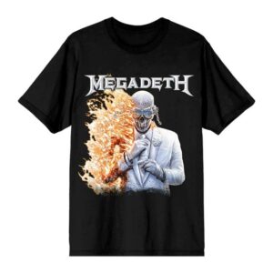 Megadeth Merch Store Megadeth Flame Vic Black Tee