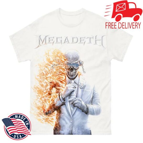 Megadeth Merch Store Megadeth Flame Vic Jumbo Tee