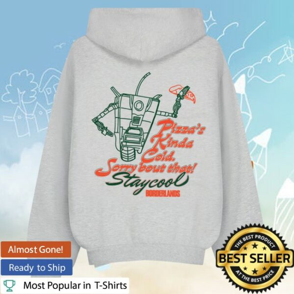 Staycoolnyc Store Merch Borderlands Claptrap Pizza Hoodie