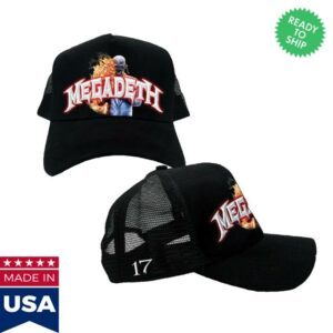 Megadeth Shop Merch Megadeth Flame Vic Trucker Hat