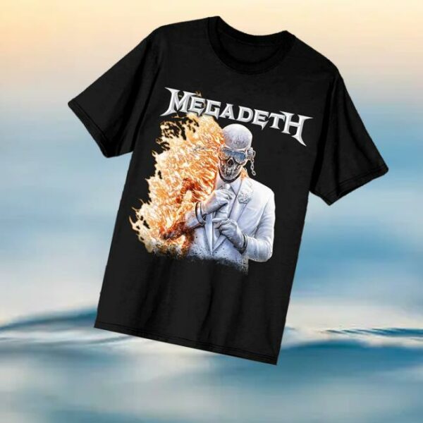 Megadeth Shop Merch Megadeth Flame Vic Black Tee