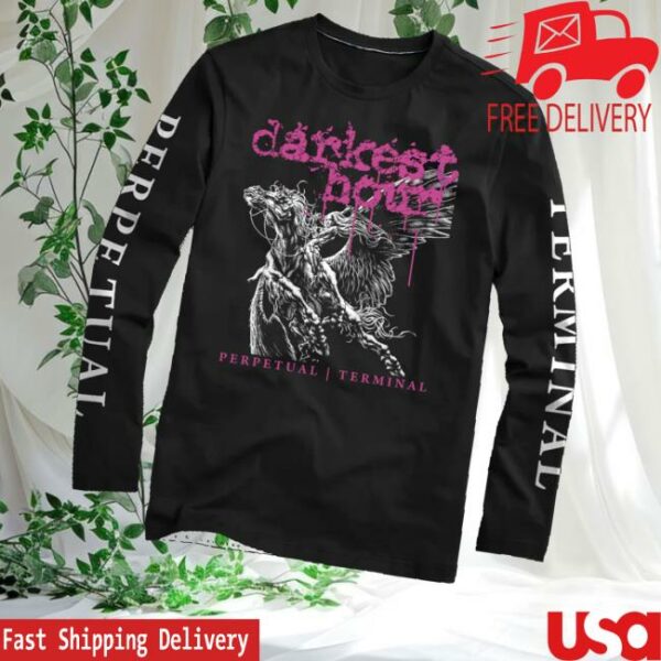 Mnrk Heavy Merch Store Darkest Hour Purple Rider Long Sleeve Shirt