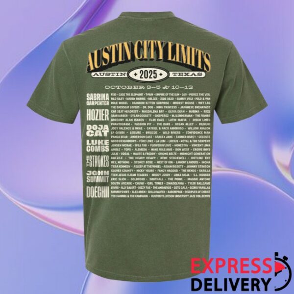 Acl Festival Store Merch Records Lineup Tee