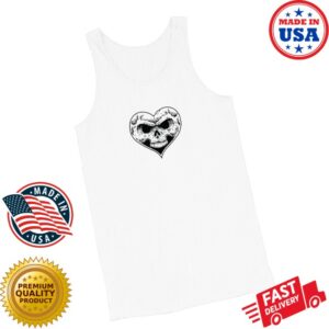Alexisonfire Store Merch Heartskull Ribbed Tank Top