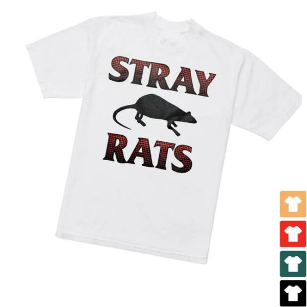 Stray Rats Store Merch Shop Rodenticide Halftone Tee