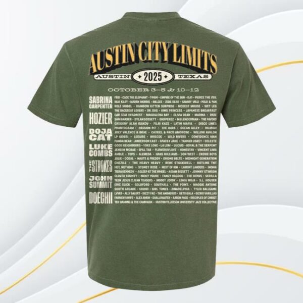 Acl Festival Merch Store Records Lineup Tee