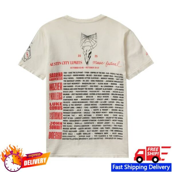 Brandon Maxwell X Acl Fest Merch Brandon Maxwell X Acl Fest Lineup Tee