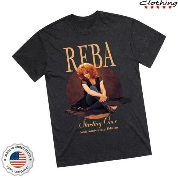 Reba Mcentire Merch Store Starting Over 30Th Anniversary Edition Tee