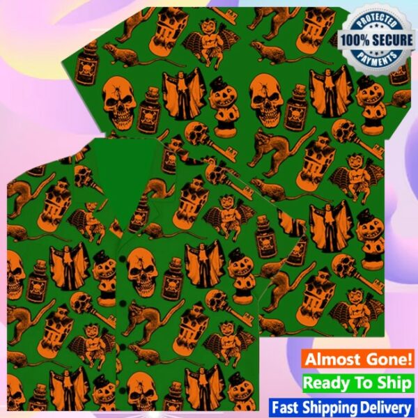 Futuremonsters Store Merch Trick Or Trinkets Iii Button-Up Shirt