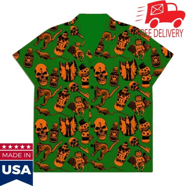 Futuremonsters Store Merch Trick Or Trinkets Iii Button-Up Shirt