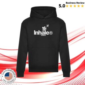 Inhaler Store Merch Open Wide Flower Hoody Black