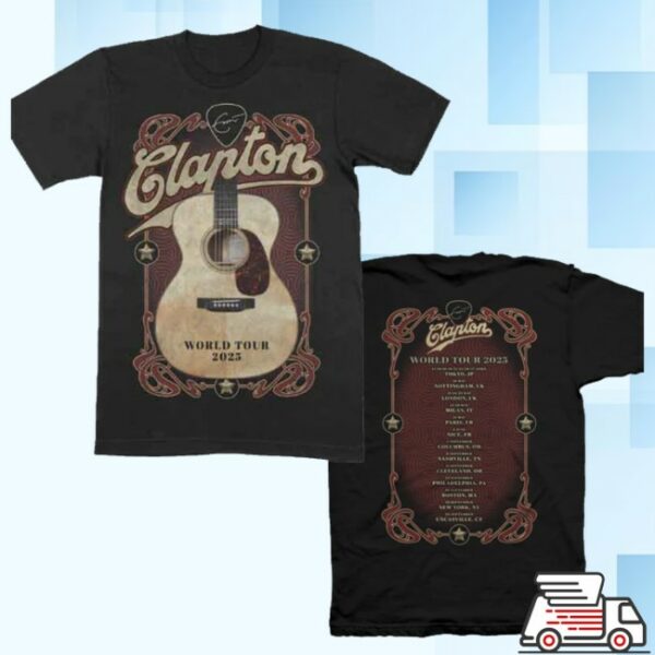 Eric Clapton Store Merch Martin 2025 Tour Tee