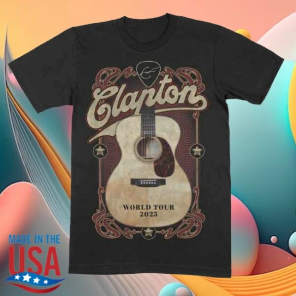 Eric Clapton Store Merch Martin 2025 Tour Tee