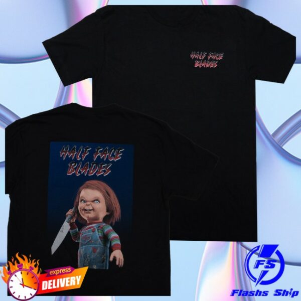 Halffaceblades Store Merch Hfb Chucky Halloween Tee