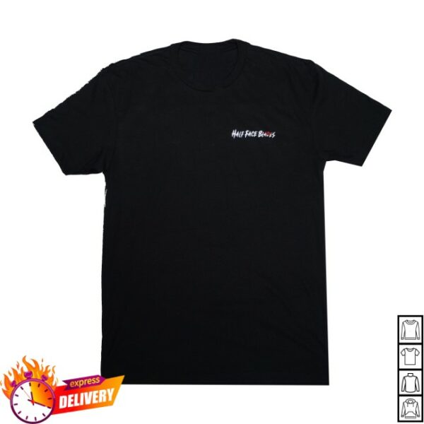 Halffaceblades Store Merch Hfb Friday 13Th Halloween Black Tee