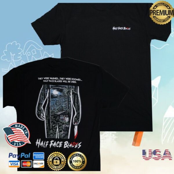 Halffaceblades Store Merch Hfb Friday 13Th Halloween Black Tee