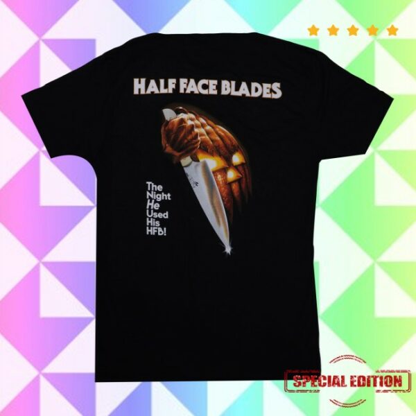 Halffaceblades Store Merch Hfb Jack-O’-Lantern Halloween Black Tee