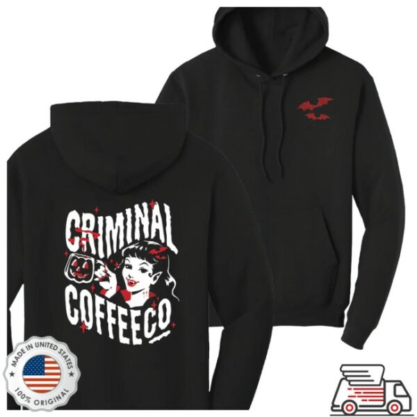 Criminal Coffee Store Merch Limited Edition Halloween Hoodie