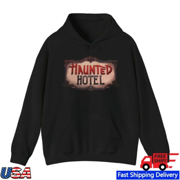 Haunted Hotel Merch Store Haunted Hotel Logo Black Hoodie