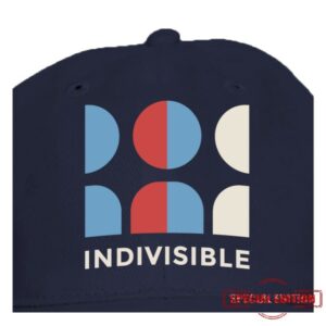 Indivisible Store Merch Indivisible Official Logo Square Navy Baseball Cap