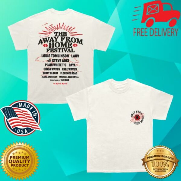 Away From Home Festival Merch Store The Away From Home Festival Event T-Shirt Ecru