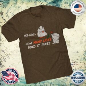 Rerun The 80S Store Merch Tootsie Roll Tootsie Pop Mr Owl T-Shirt