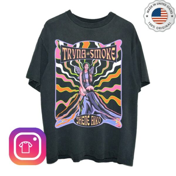 Jhene Aiko Store Merch Tryna Smoke Vintage T-Shirt