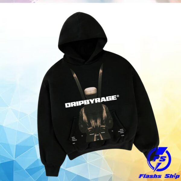 Drip By Rage Store Merch Contempt Big Print Boxy Hoodie