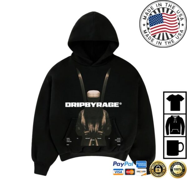 Drip By Rage Store Merch Contempt Big Print Boxy Hoodie